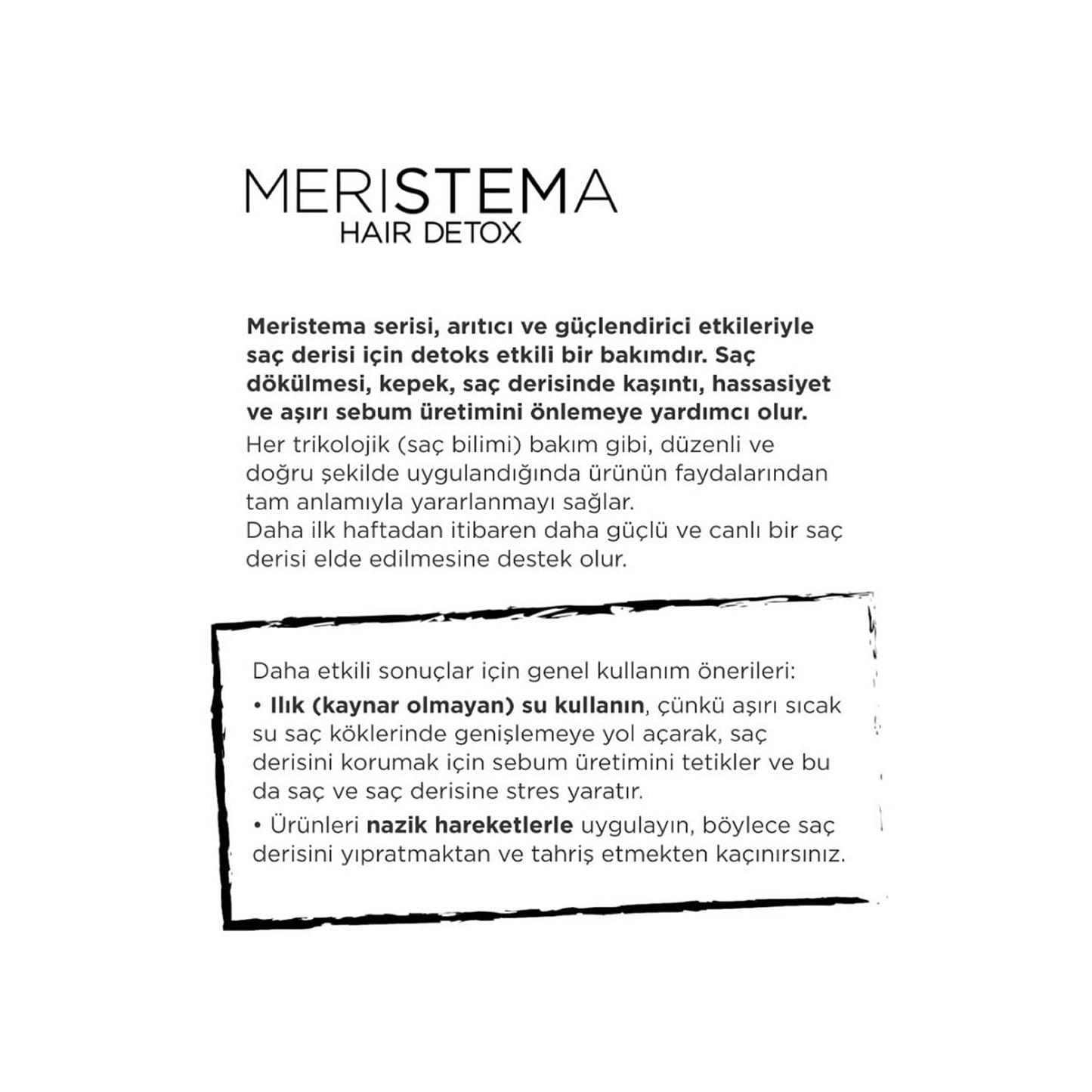 Meristema Silk System Silikonsuz Vegan Saç Kremi 500ml, Bitki Kök Hücreli Nemlendirici & Detoks Etkili Bakım