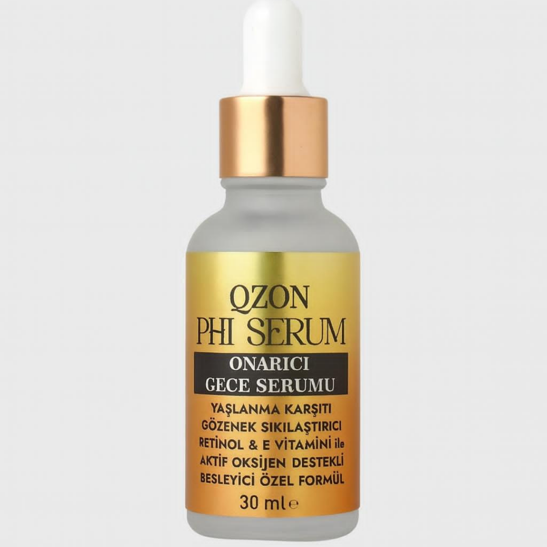 QZON PHI Yaşlanma Karşıtı Retinol Serum - Leke Karşıtı Gözenek Sıkılaştırıcı Serum 30ML