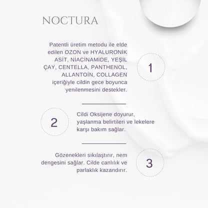 QZON Noctura Soyulan Oksijen Maskesi & Kolajen Destekli Siyah Nokta Karşıtı Gece Maskesi (100 ml)