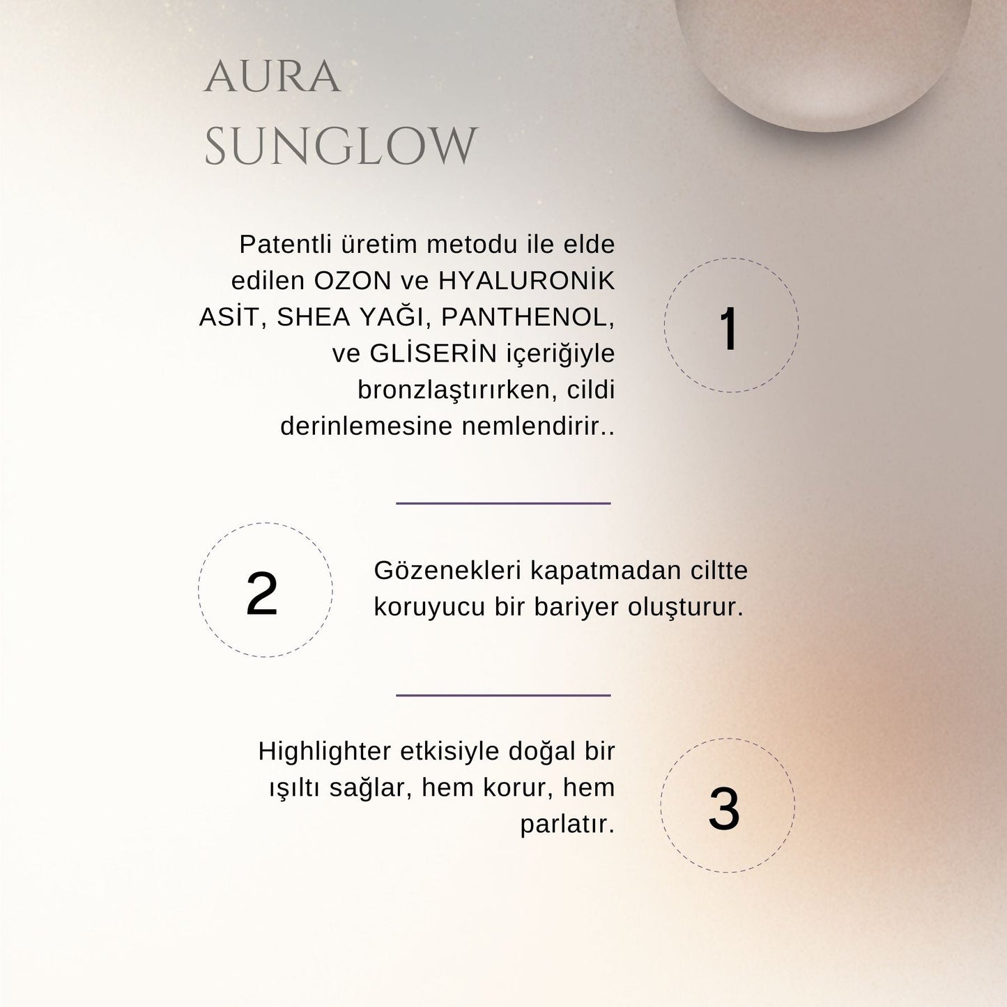 QZON Aura Sunglow SPF 15 – Bronzlaştırıcı Güneş Koruyucu & Nemlendirici 50ML