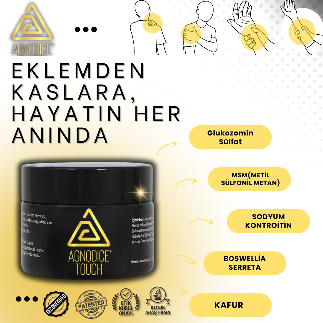 Agnodice Touch Topikal Glukozamin & MSM İçerikli Destek Kremi– 100 ml