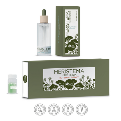 Meristema Yenilenme Terapisi - Arındırıcı Esans, Yağlı ve Tahrişe Eğilimli Saç Derisi İçin Arındırıcı Serum Seti