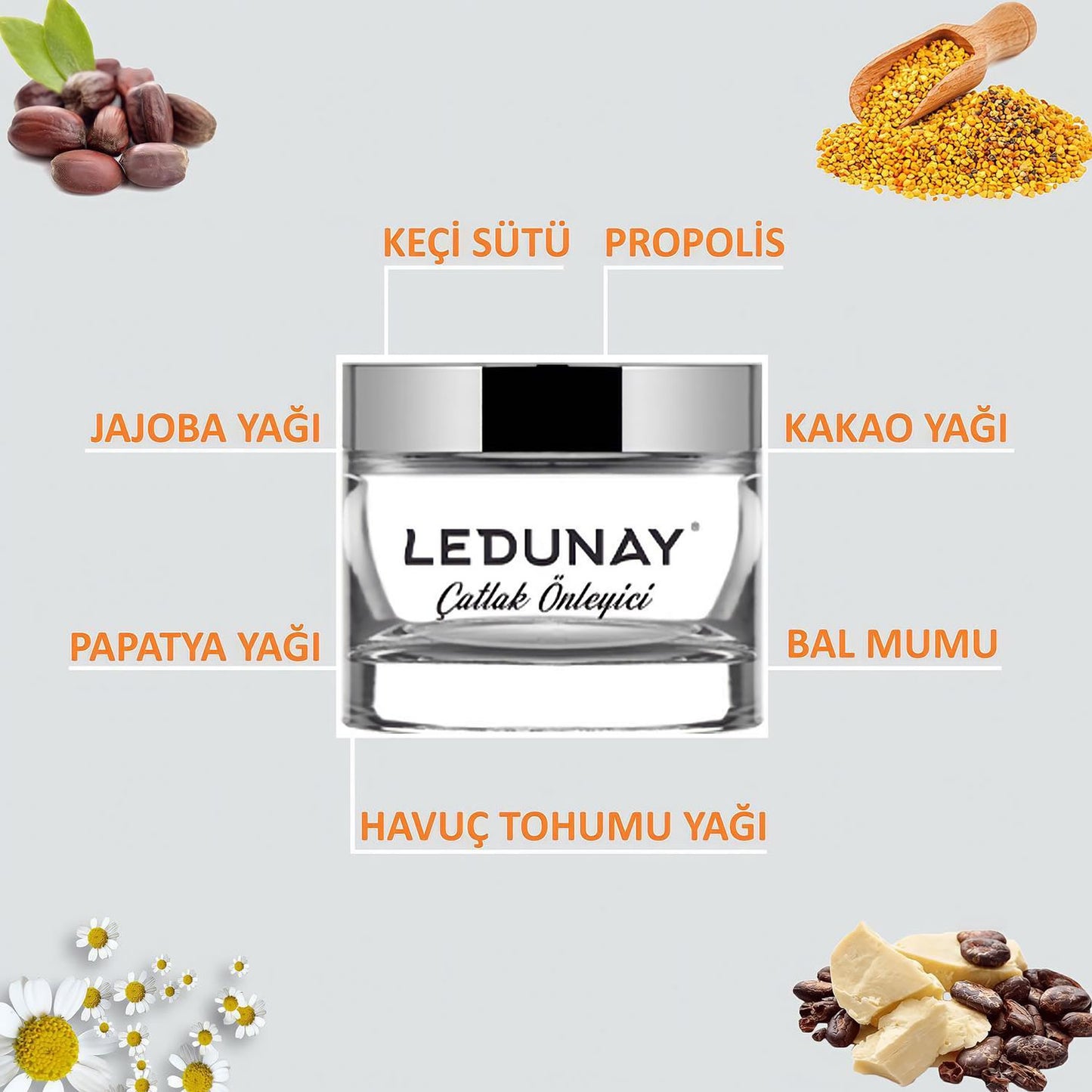 LEDUNAY Çatlak Oluşumunu Önleyici Bakım Kremi – Cilt Onarıcı ve Besleyici 40gr